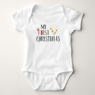 My First Christmas Baby Bodysuit