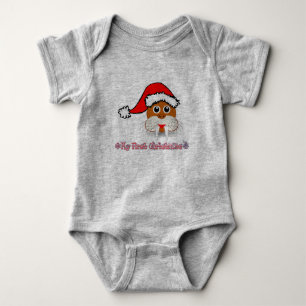 My First Christmas Baby Walrus Bodysuit