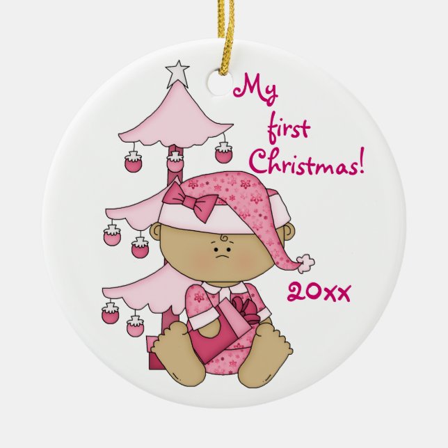 My First Christmas Ceramic Tree Decoration (Front)
