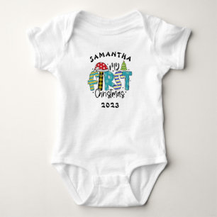 My first Christmas custom Baby Bodysuit