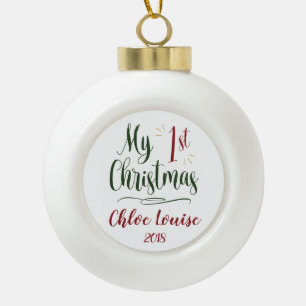 My First Christmas Custom Ornament Keepsake 2018