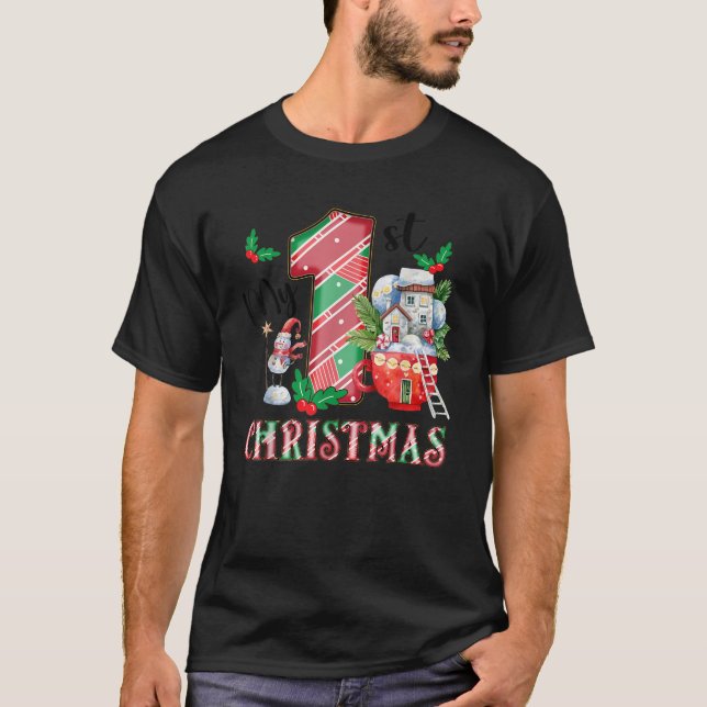My First Christmas Cute 1st Christmas Boy Girl  T-Shirt (Front)