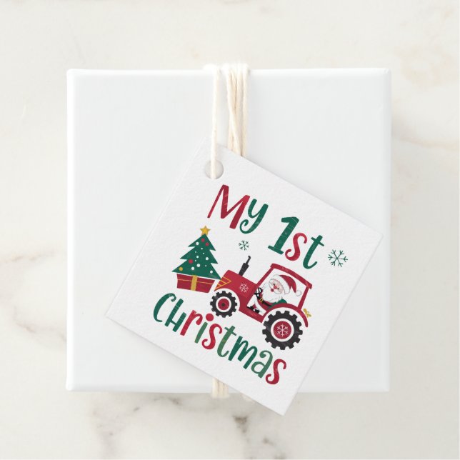 My First Christmas  Favour Tags (In Situ)