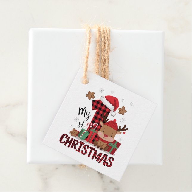 My First Christmas  Favour Tags (In Situ)