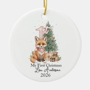 My First Christmas Fox Ornament