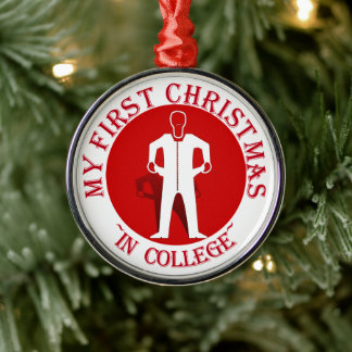 My First Christmas In College Metal Tree Decoration
