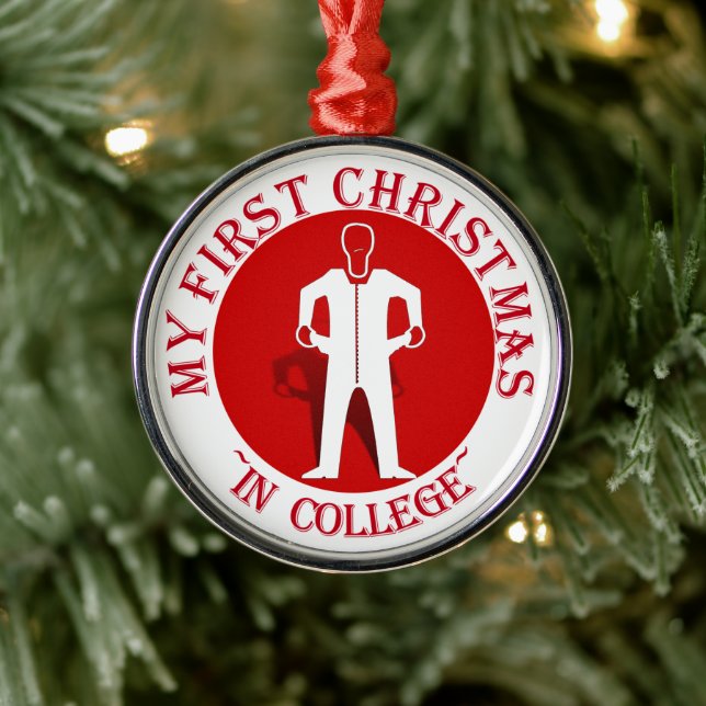 My First Christmas In College Metal Tree Decoration (Tree)