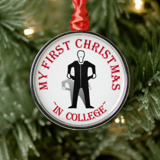 My First Christmas In College Metal Tree Decoration