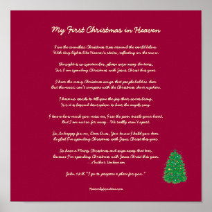 My First Christmas in Heaven Poster