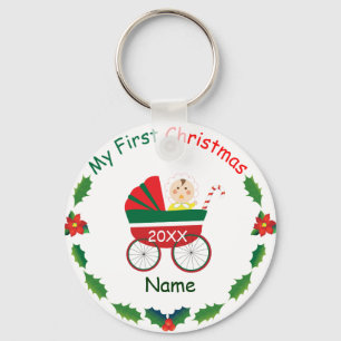 My First Christmas Key Ring