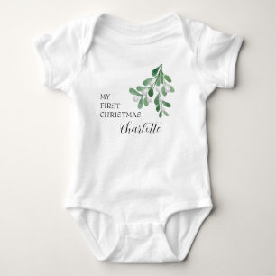 My first Christmas Personalised Baby Bodysuit