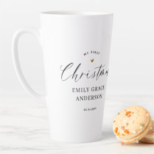 My First Christmas Personalised Baby Gift Latte Mug
