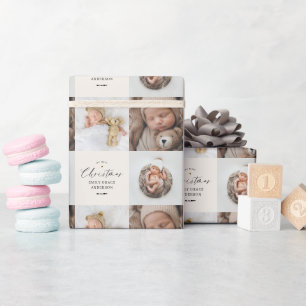 My First Christmas Personalised Baby Gift Wrapping Paper