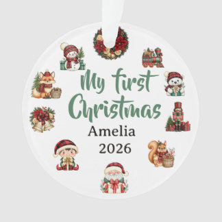 My First Christmas - Personalised Christmas Ornament