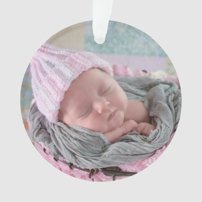 My First Christmas Personalised Christmas Ornament (Front)