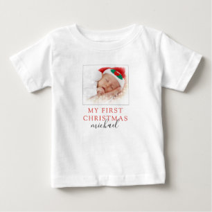 My First Christmas Photo Baby T-Shirt