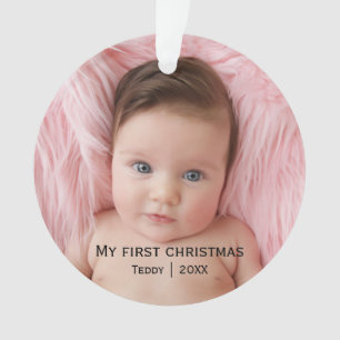 My first christmas photo ornament