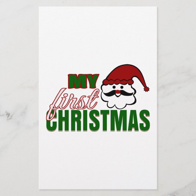 My First Christmas Stationery (Front)
