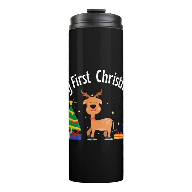 My First Christmas Thermal Tumbler (Front)