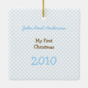 My First Christmas Tiny Tee Photo Ornament