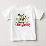 My First Christmas Typography Cute Snowman Baby T-Shirt<br><div class="desc">My First Christmas Typography Cute Snowman Baby Girl Baby Boy Baby T-Shirt features the text "My 1st Christmas" in modern script typography accented with a cute snowman. Perfect Christmas gift for a baby girl or baby boy. Created by Evco Studio www.zazzle.com/store/evcostudio</div>