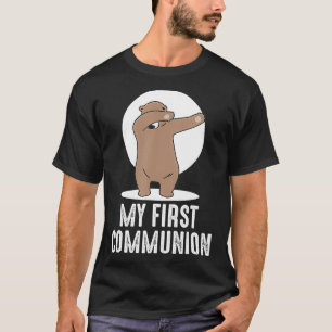 My First Communion Dabbing bear 1st  T-Shirt