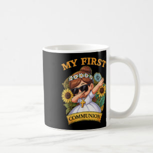 My First Communion Girls Dabbing 1st Religious Sac Coffee Mug