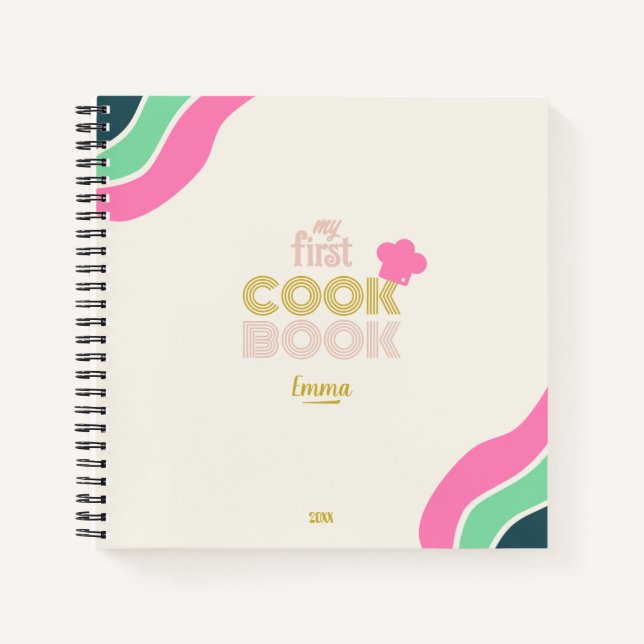 "My First cookbook for kids"  Notebook (Front)