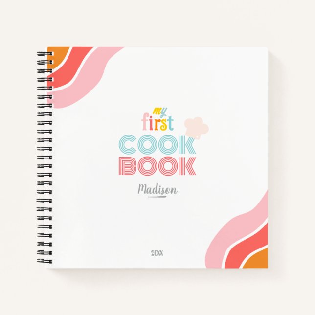 "My First cookbook for kids"  Notebook (Front)
