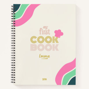 "My First cookbook for kids"  Notebook