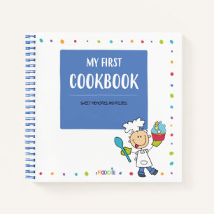 "MY FIRST COOKBOOK" Kids Recipe Spiral Notebook
