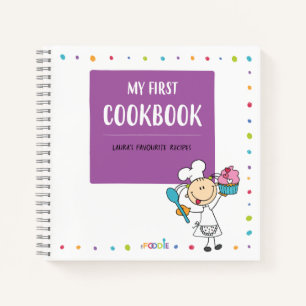"MY FIRST COOKBOOK" Personalised Kids Recipe Book