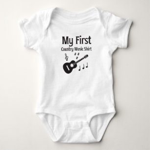 My First Country Music Shirt Baby Bodysuit