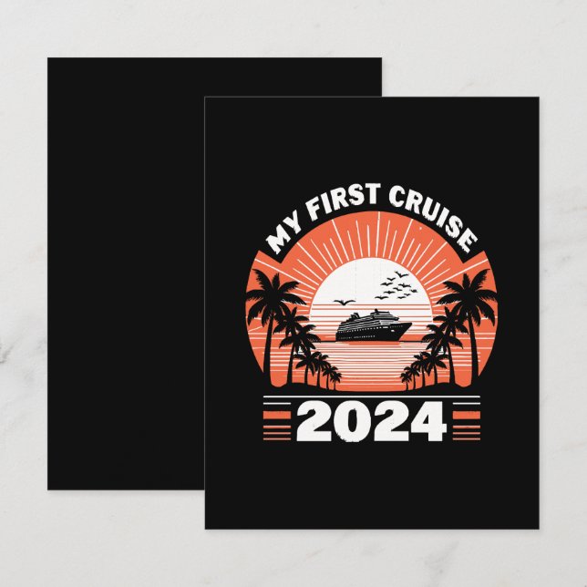 My First Cruise 2024 Enclosure Card (Front/Back)