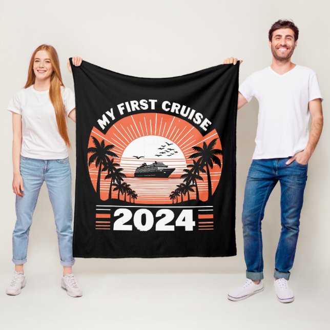 My First Cruise 2024 Fleece Blanket (In Situ)