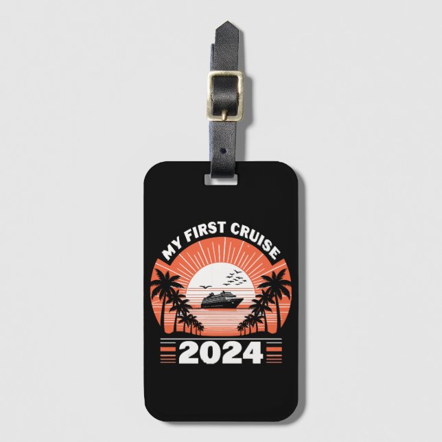 My First Cruise 2024 Luggage Tag (Front Vertical)