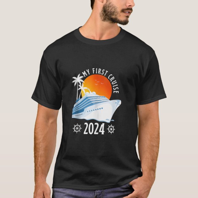 My First Cruise 2024 Vacation Matching Family Crui T-Shirt (Front)