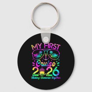 My First Cruise 2026 Funny First Time Cruise Vacat Key Ring
