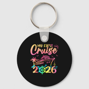 My First Cruise 2026 Funny First Time Cruise Vacat Key Ring
