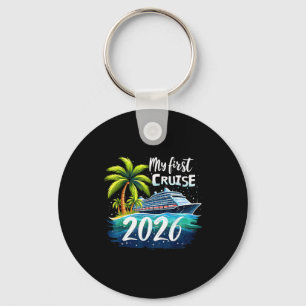 My First Cruise 2026 Funny First Time Cruise Vacat Key Ring