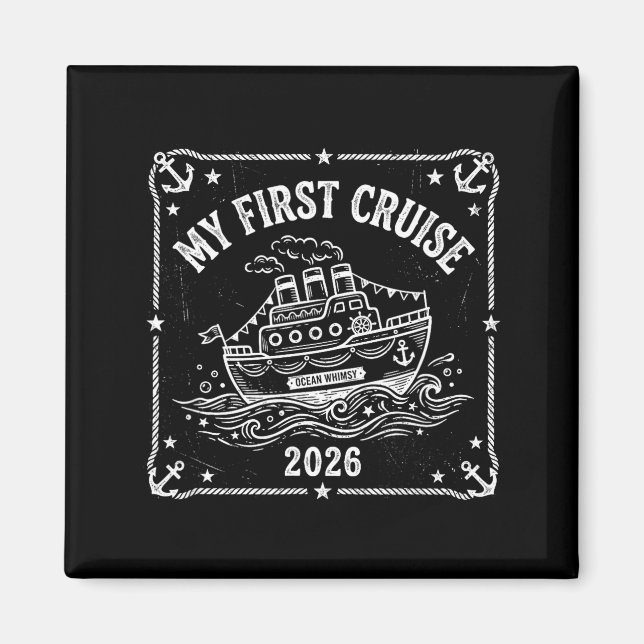 My first cruise 2026  magnet (Front)