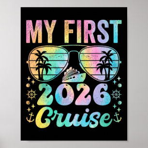 My First Cruise 2026 Vacation Matching Family Crui Poster