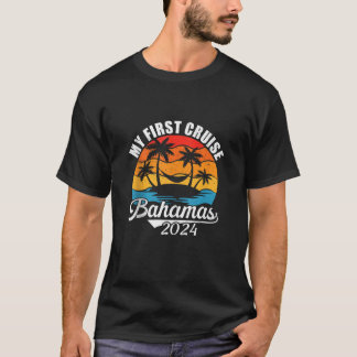 My First Cruise Bahamas 2024 Funny Family Vacation T-Shirt