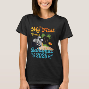 My First Cruise Bahamas 2025 Travel Adventure Memo T-Shirt