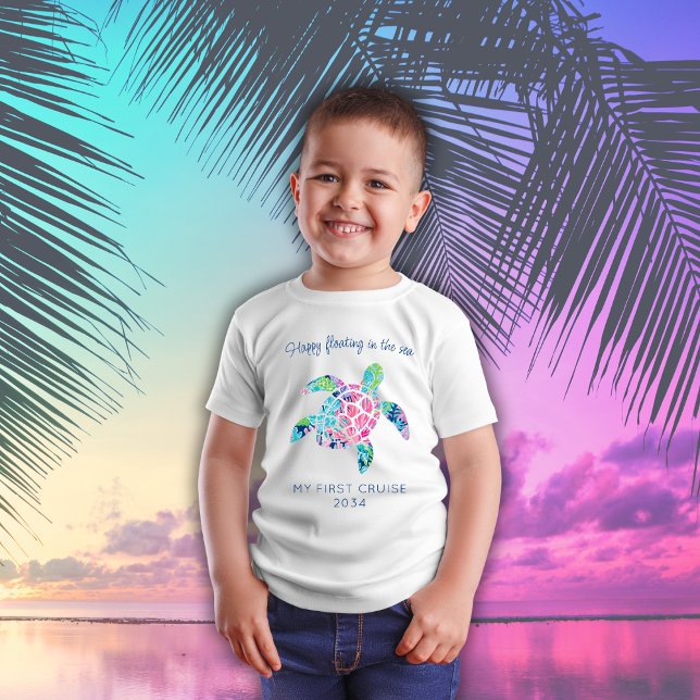 My First Cruise Family Vacation Cute Sea Turtle T-Shirt (Creator Uploaded)