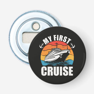 My First Cruise Funny Family Vacation Cruise ship Bottle Opener