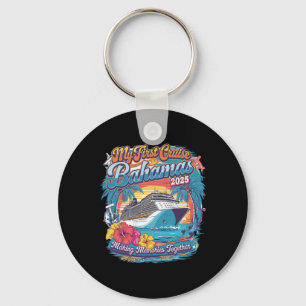 My First Cruise Hamas 2025 Family Vacation Tee For Key Ring