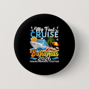 My First Cruise Hamas 2026 Cute First Time Cruise 6 Cm Round Badge