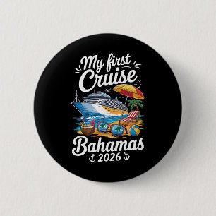 My First Cruise Hamas 2026 Vacation Trip Matching  6 Cm Round Badge