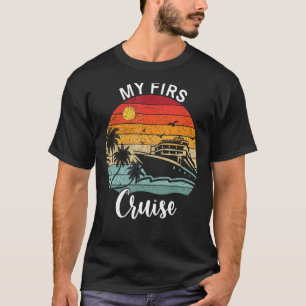 My First Cruise Men Women Girls Boys Retro Vintage T-Shirt
